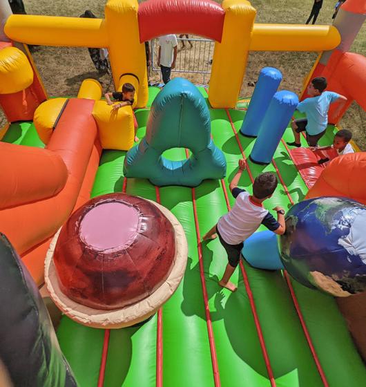 Combo de l'espace location jeu gonflable thème espace astronaute fusée france été enfants