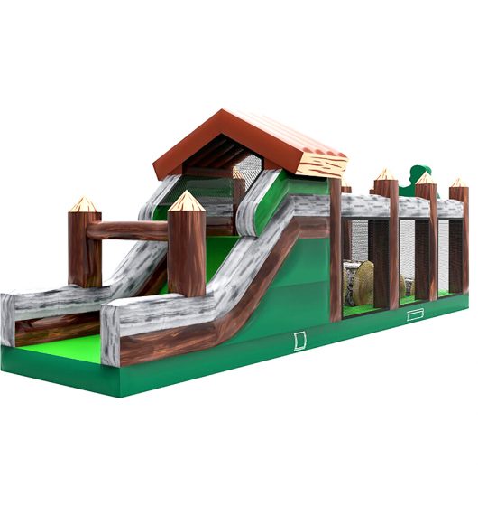 Forest Jump parcours d'obstacles location jeu gonflable thème sport surf challenge défi france été enfants