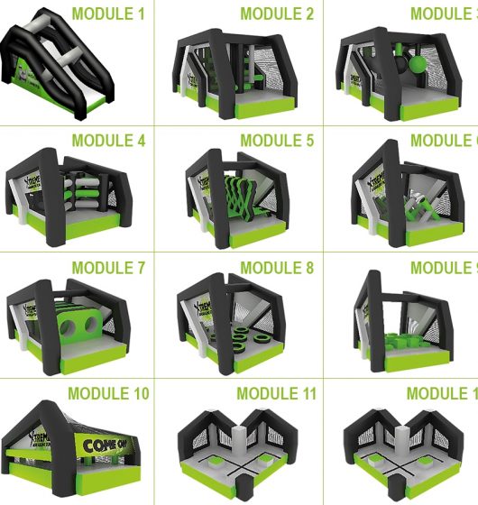 Xtrem Adrenaline Run location parcours obstacles gonflable géant sport challenge france été enfants