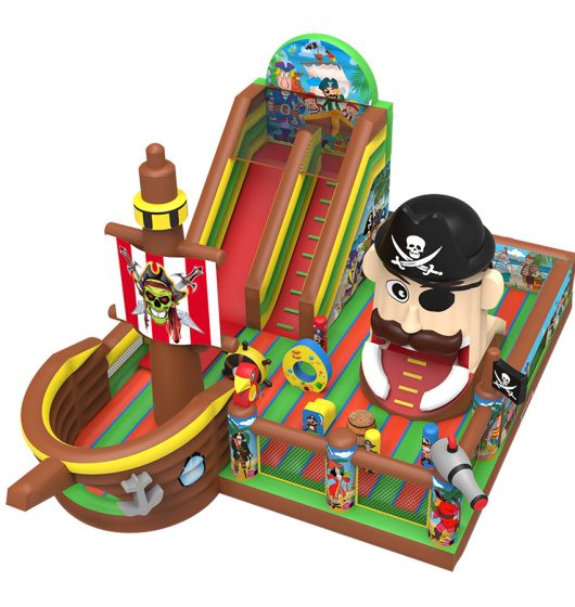 Combo Piratatak location jeu gonflable thème pirates bateau mer france été enfants