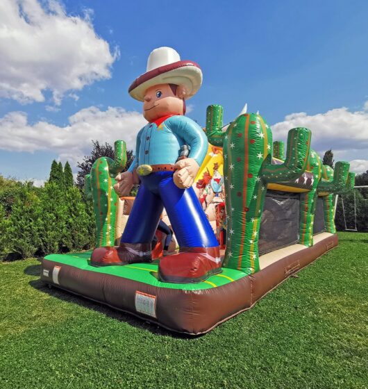 Super Cowboy location jeu gonflable thème cowboy farwest amérique western france été enfants