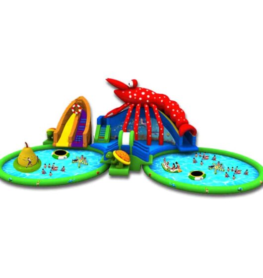 Parc Aquatique Homard location jeu gonflable thème jurassic dinosaure eau aquatique france été enfants